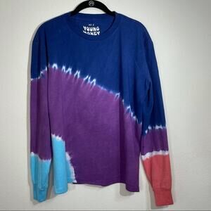 American Eagle Outfitters Young Money Tie‑Dye Long Sleeve Shirt Size L